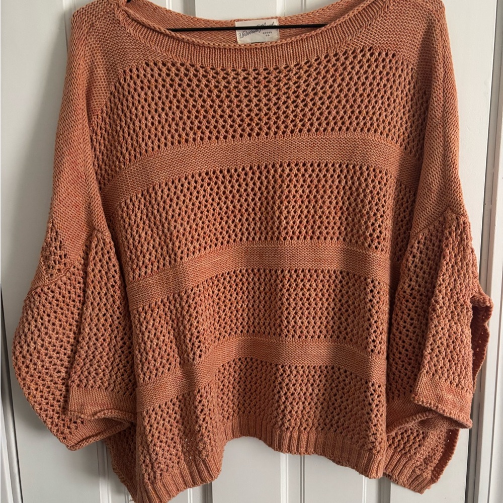 Women's Knit Sweater in Rust